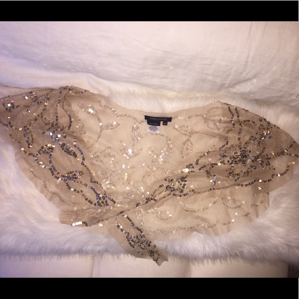 BCBGmaxazria Sequin wrap/shawl